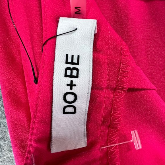 DO + BE Womens All My Life Jumpsuit Size M Pink Strapless Ruffle Wide Leg NEW - Picture 12 of 15